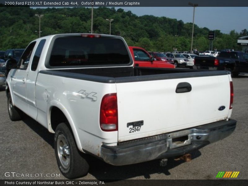 Oxford White / Medium Graphite 2000 Ford F150 XLT Extended Cab 4x4
