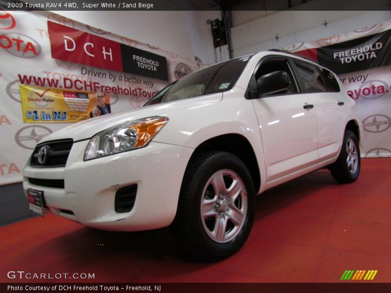 Super White / Sand Beige 2009 Toyota RAV4 4WD