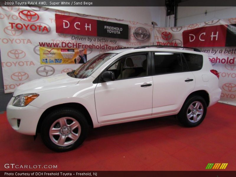 Super White / Sand Beige 2009 Toyota RAV4 4WD