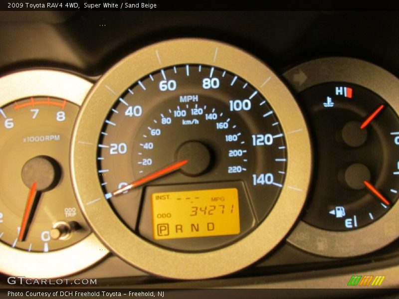 Super White / Sand Beige 2009 Toyota RAV4 4WD