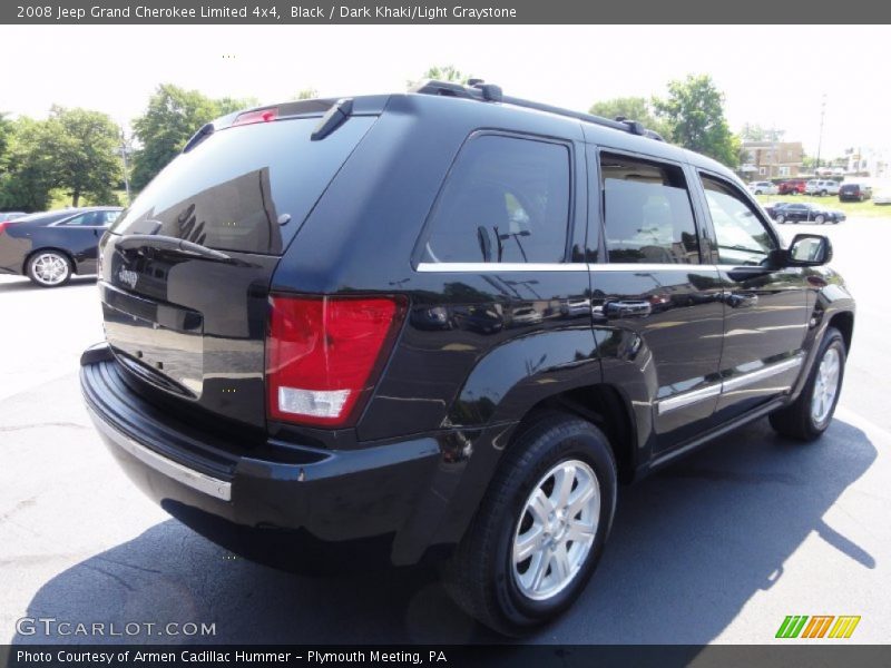 Black / Dark Khaki/Light Graystone 2008 Jeep Grand Cherokee Limited 4x4