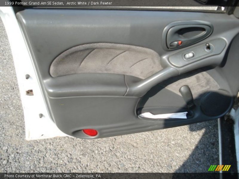 Arctic White / Dark Pewter 1999 Pontiac Grand Am SE Sedan
