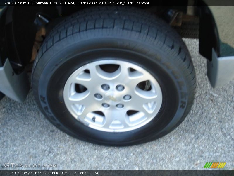 Dark Green Metallic / Gray/Dark Charcoal 2003 Chevrolet Suburban 1500 Z71 4x4