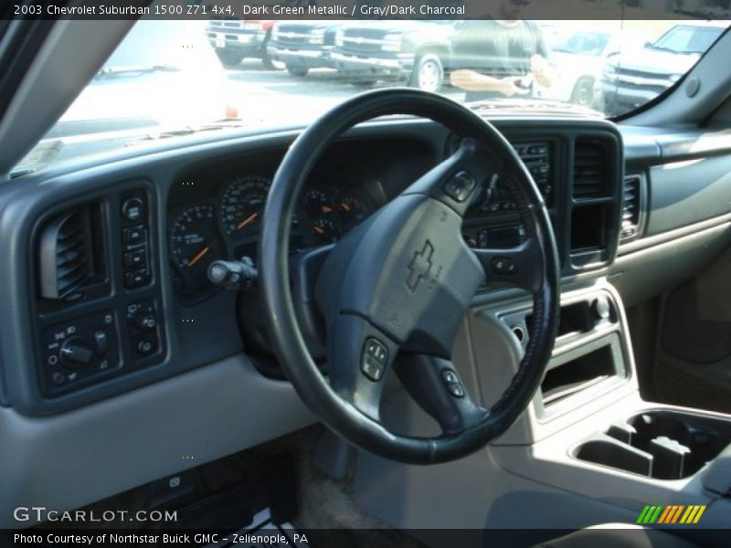 Dark Green Metallic / Gray/Dark Charcoal 2003 Chevrolet Suburban 1500 Z71 4x4
