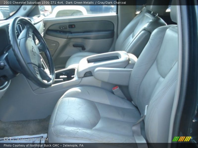 Dark Green Metallic / Gray/Dark Charcoal 2003 Chevrolet Suburban 1500 Z71 4x4