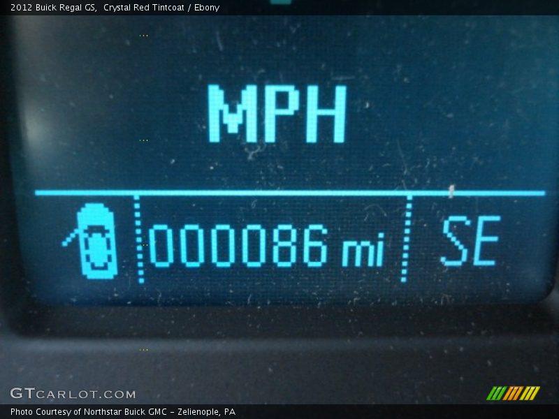 Crystal Red Tintcoat / Ebony 2012 Buick Regal GS
