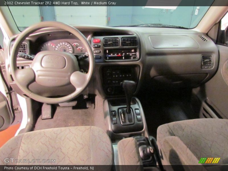 White / Medium Gray 2002 Chevrolet Tracker ZR2 4WD Hard Top