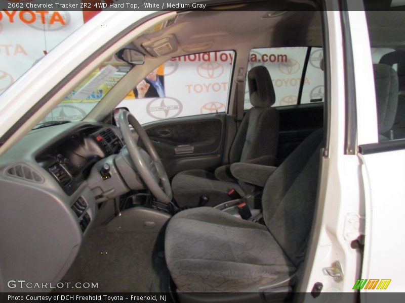 White / Medium Gray 2002 Chevrolet Tracker ZR2 4WD Hard Top