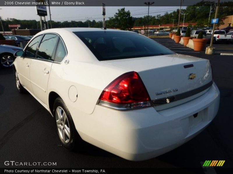 White / Ebony Black 2006 Chevrolet Impala LS