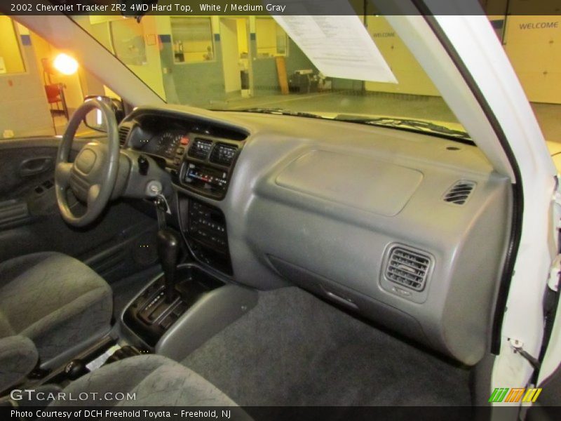 White / Medium Gray 2002 Chevrolet Tracker ZR2 4WD Hard Top