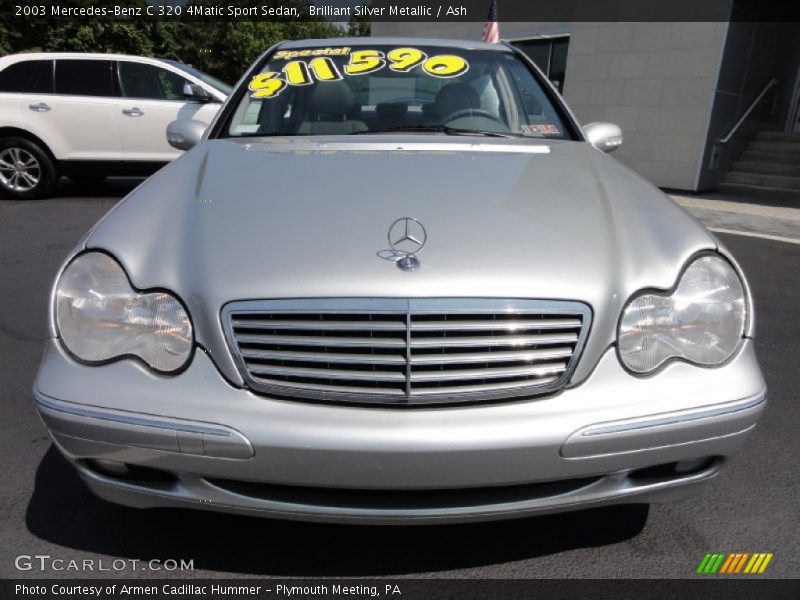 Brilliant Silver Metallic / Ash 2003 Mercedes-Benz C 320 4Matic Sport Sedan