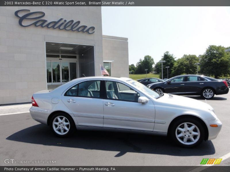Brilliant Silver Metallic / Ash 2003 Mercedes-Benz C 320 4Matic Sport Sedan