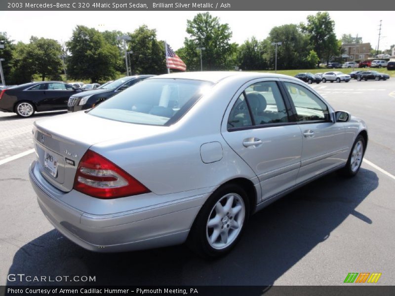 Brilliant Silver Metallic / Ash 2003 Mercedes-Benz C 320 4Matic Sport Sedan