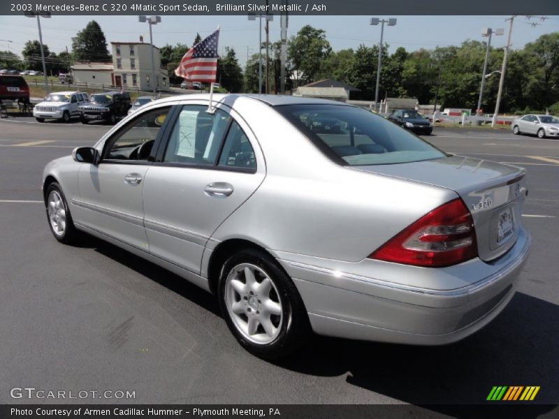 Brilliant Silver Metallic / Ash 2003 Mercedes-Benz C 320 4Matic Sport Sedan