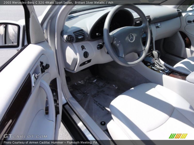 Brilliant Silver Metallic / Ash 2003 Mercedes-Benz C 320 4Matic Sport Sedan