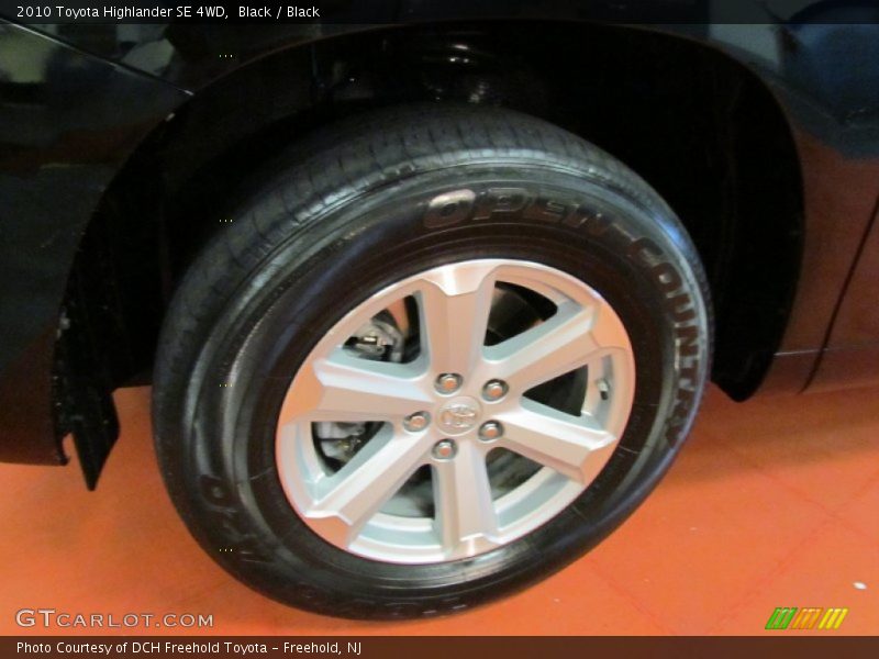 Black / Black 2010 Toyota Highlander SE 4WD