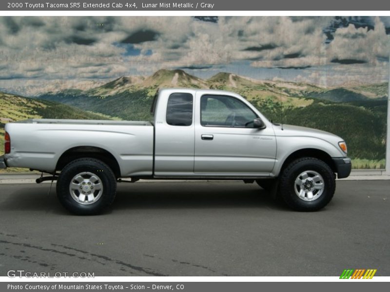 Lunar Mist Metallic / Gray 2000 Toyota Tacoma SR5 Extended Cab 4x4