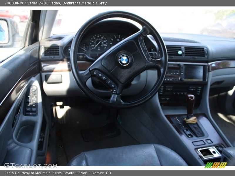 Anthracite Metallic / Grey 2000 BMW 7 Series 740iL Sedan