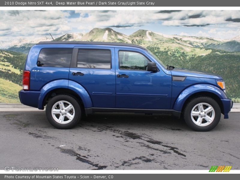 Deep Water Blue Pearl / Dark Slate Gray/Light Slate Gray 2010 Dodge Nitro SXT 4x4
