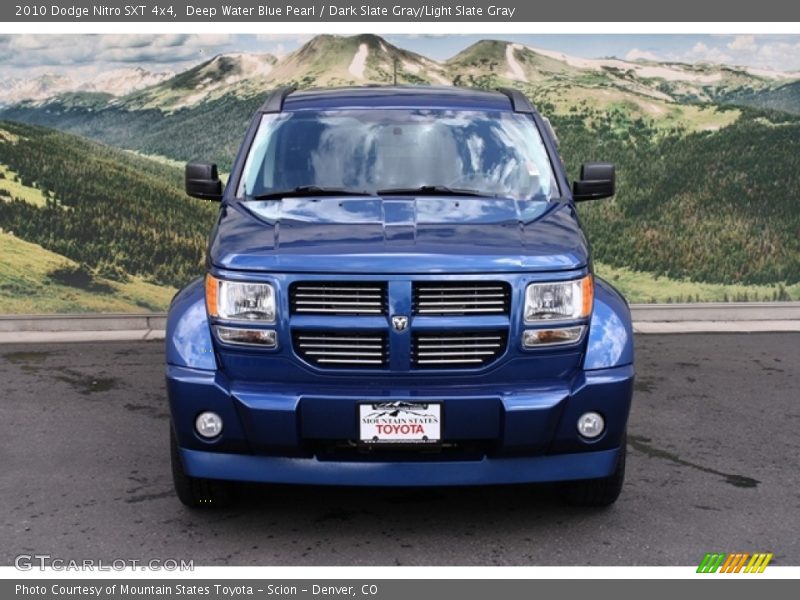 Deep Water Blue Pearl / Dark Slate Gray/Light Slate Gray 2010 Dodge Nitro SXT 4x4
