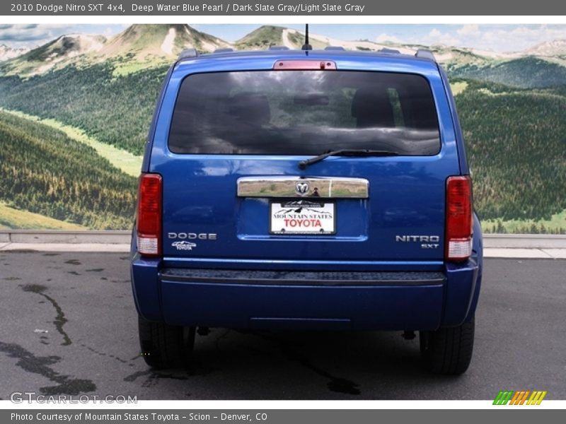 Deep Water Blue Pearl / Dark Slate Gray/Light Slate Gray 2010 Dodge Nitro SXT 4x4
