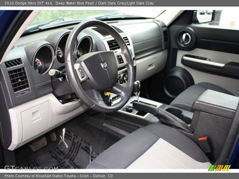 Deep Water Blue Pearl / Dark Slate Gray/Light Slate Gray 2010 Dodge Nitro SXT 4x4