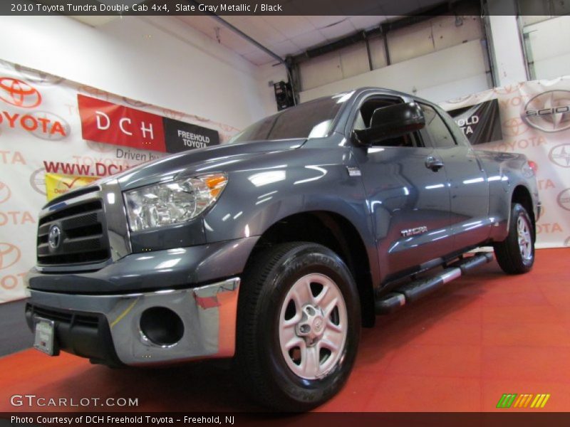 Slate Gray Metallic / Black 2010 Toyota Tundra Double Cab 4x4