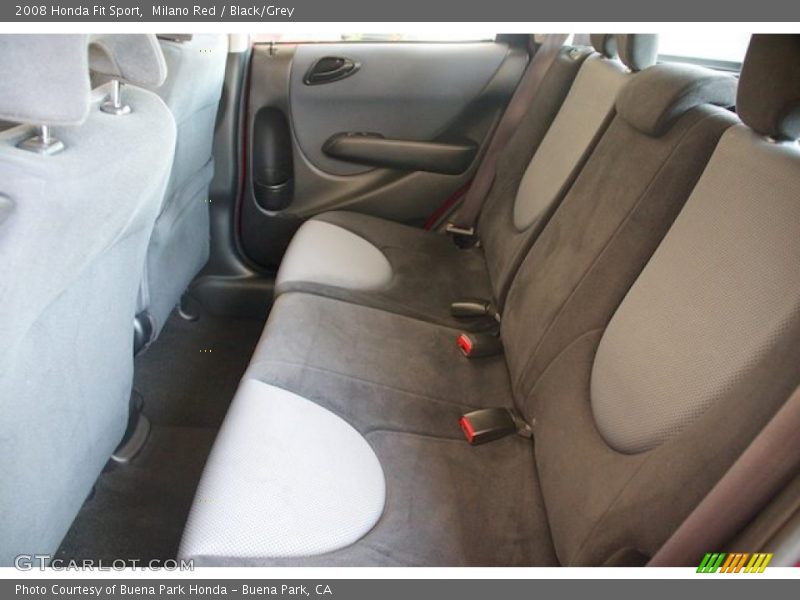 Milano Red / Black/Grey 2008 Honda Fit Sport