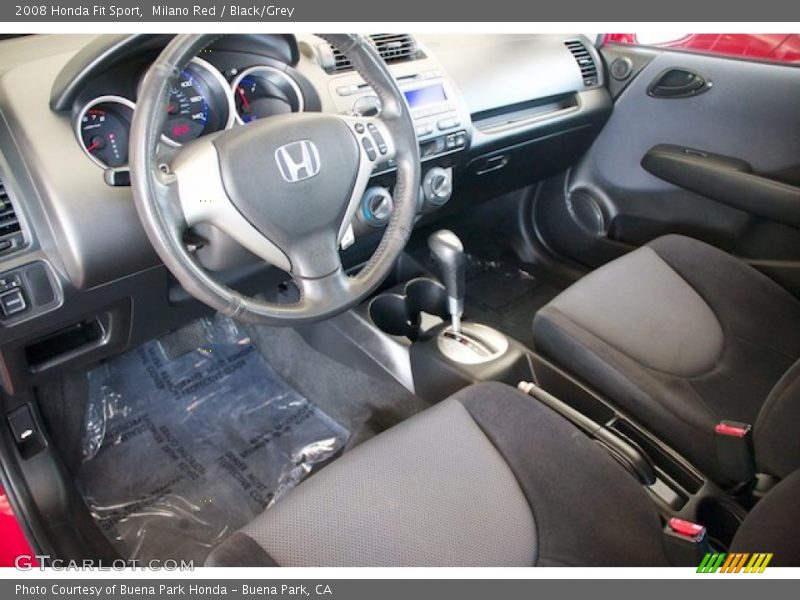 Milano Red / Black/Grey 2008 Honda Fit Sport