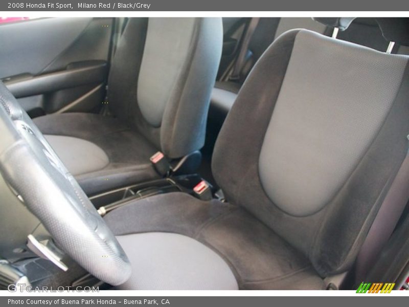 Milano Red / Black/Grey 2008 Honda Fit Sport