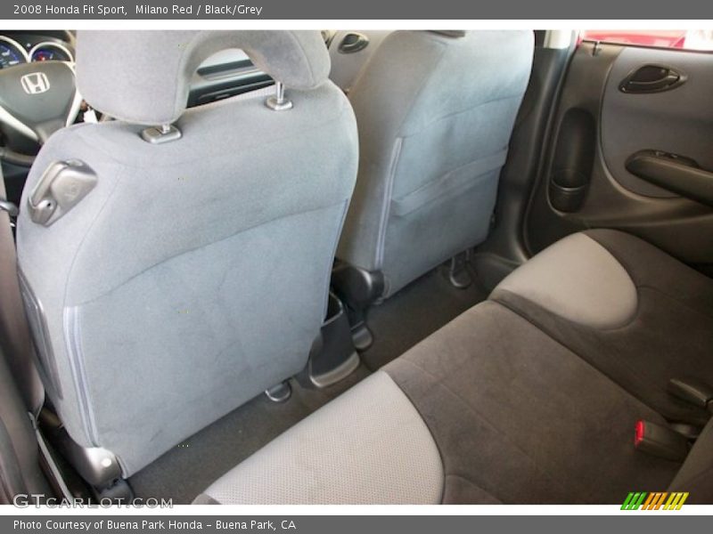 Milano Red / Black/Grey 2008 Honda Fit Sport