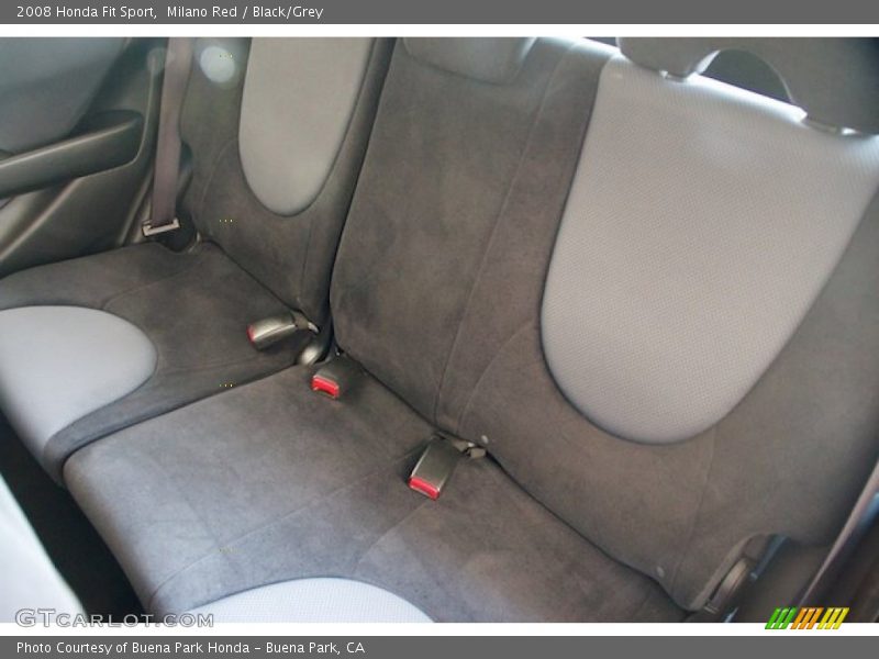 Milano Red / Black/Grey 2008 Honda Fit Sport
