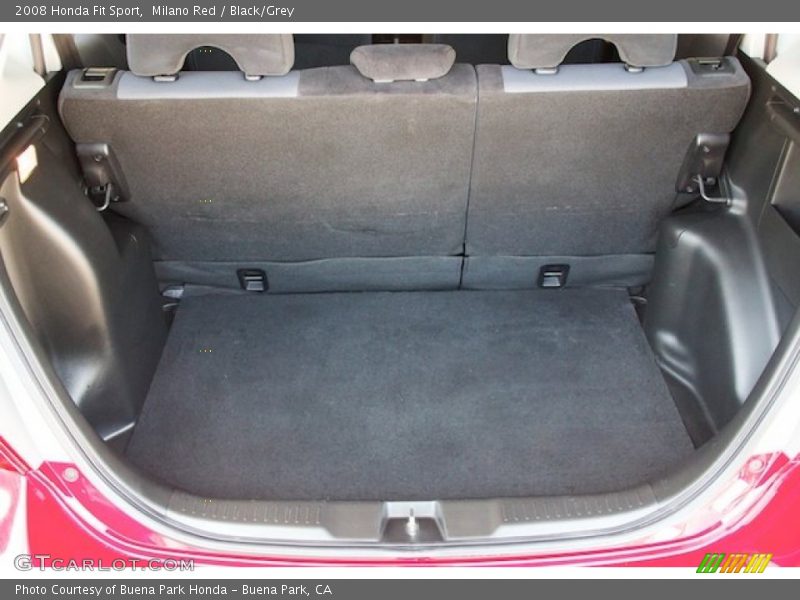 Milano Red / Black/Grey 2008 Honda Fit Sport
