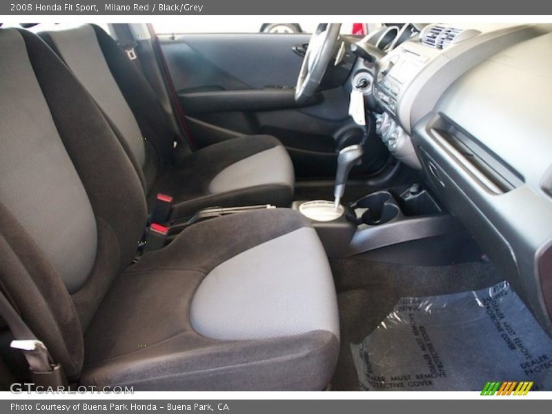 Milano Red / Black/Grey 2008 Honda Fit Sport
