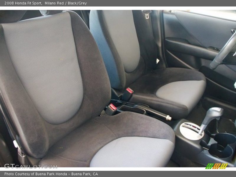 Milano Red / Black/Grey 2008 Honda Fit Sport