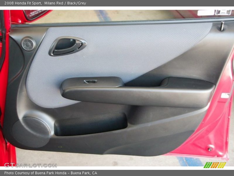 Milano Red / Black/Grey 2008 Honda Fit Sport