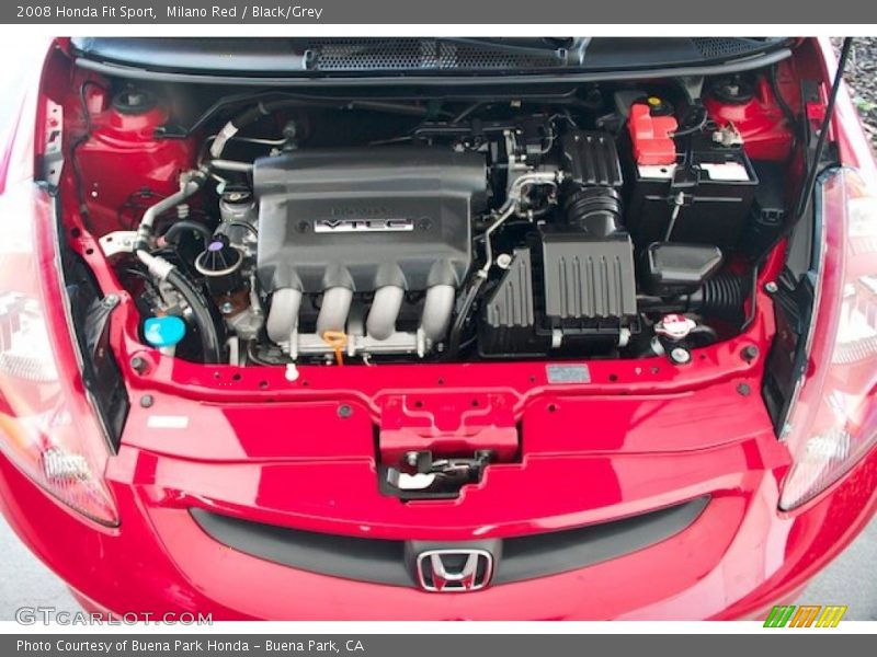 Milano Red / Black/Grey 2008 Honda Fit Sport