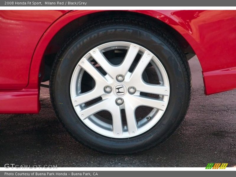 Milano Red / Black/Grey 2008 Honda Fit Sport
