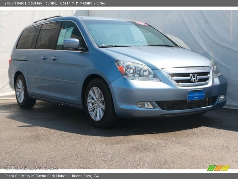 Ocean Mist Metallic / Gray 2007 Honda Odyssey Touring
