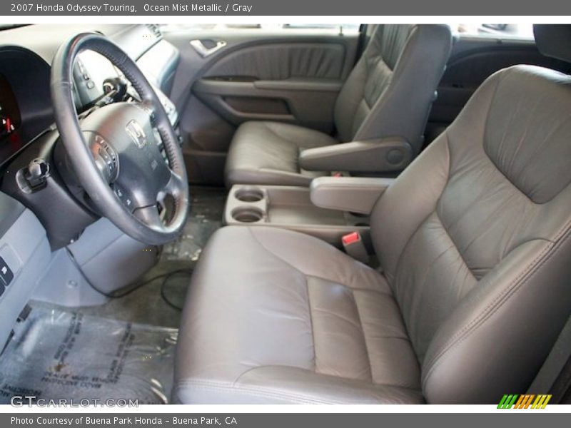 Ocean Mist Metallic / Gray 2007 Honda Odyssey Touring