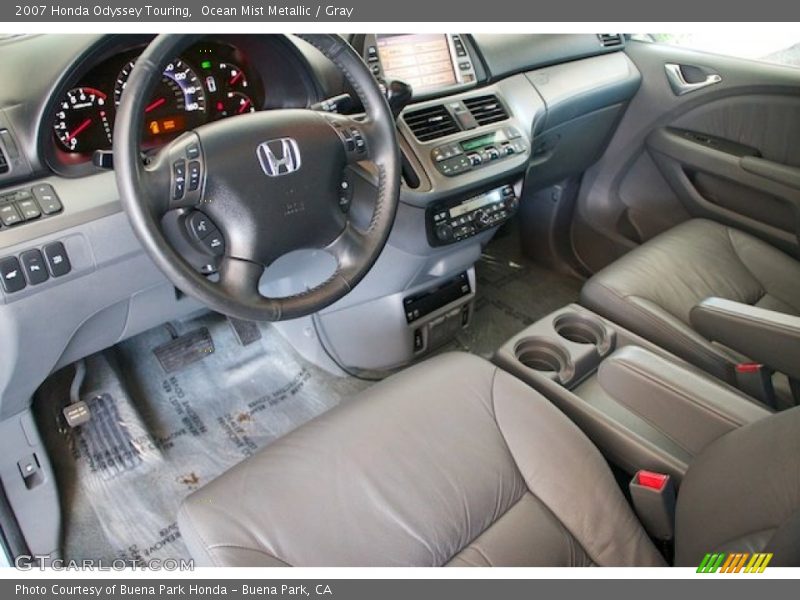 Ocean Mist Metallic / Gray 2007 Honda Odyssey Touring