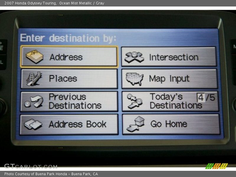 Ocean Mist Metallic / Gray 2007 Honda Odyssey Touring