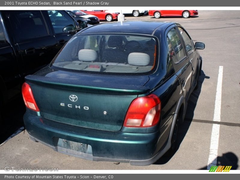 Black Sand Pearl / Shadow Gray 2001 Toyota ECHO Sedan