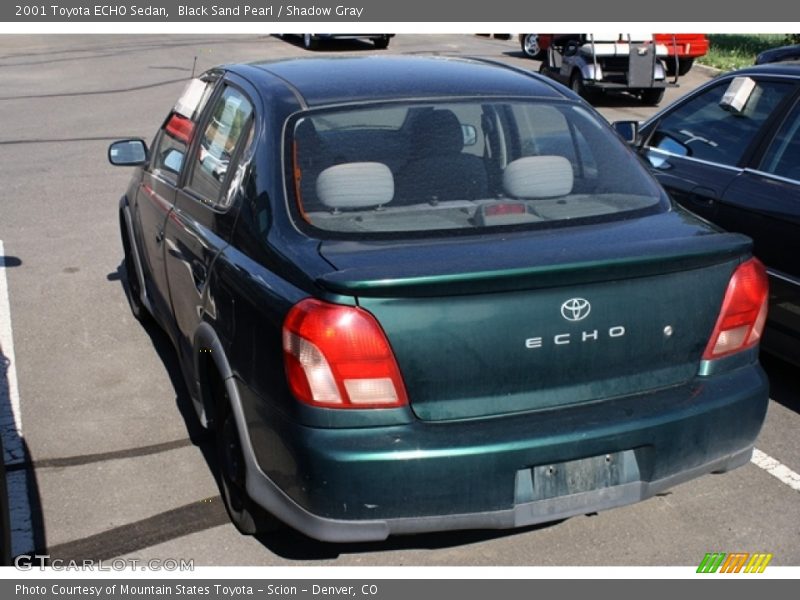 Black Sand Pearl / Shadow Gray 2001 Toyota ECHO Sedan