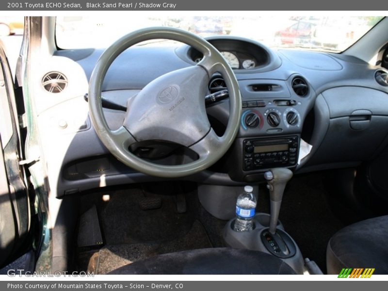 Black Sand Pearl / Shadow Gray 2001 Toyota ECHO Sedan