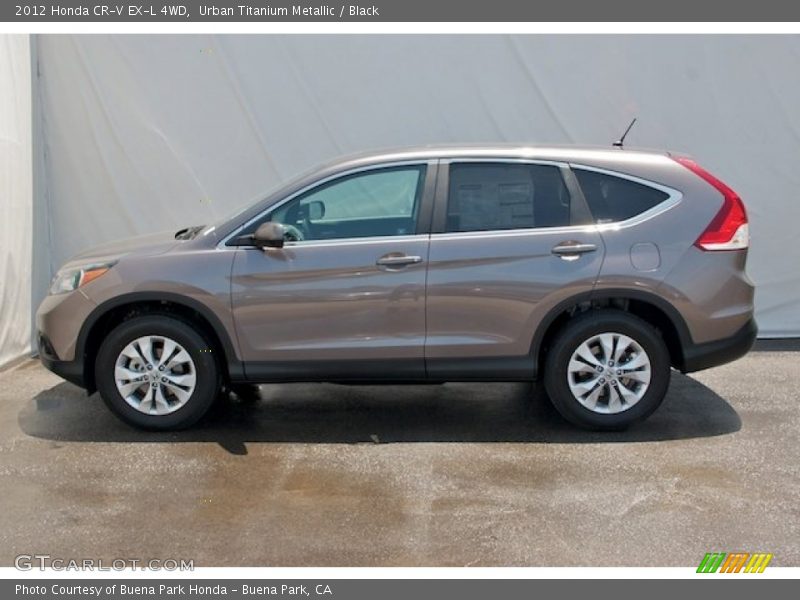 Urban Titanium Metallic / Black 2012 Honda CR-V EX-L 4WD