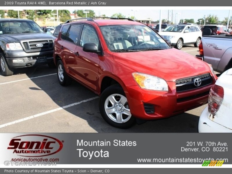 Barcelona Red Metallic / Ash Gray 2009 Toyota RAV4 4WD