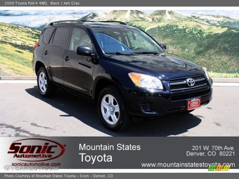 Black / Ash Gray 2009 Toyota RAV4 4WD