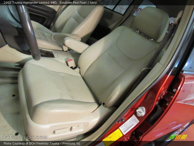 Sundown Red Pearl / Ivory 2002 Toyota Highlander Limited 4WD