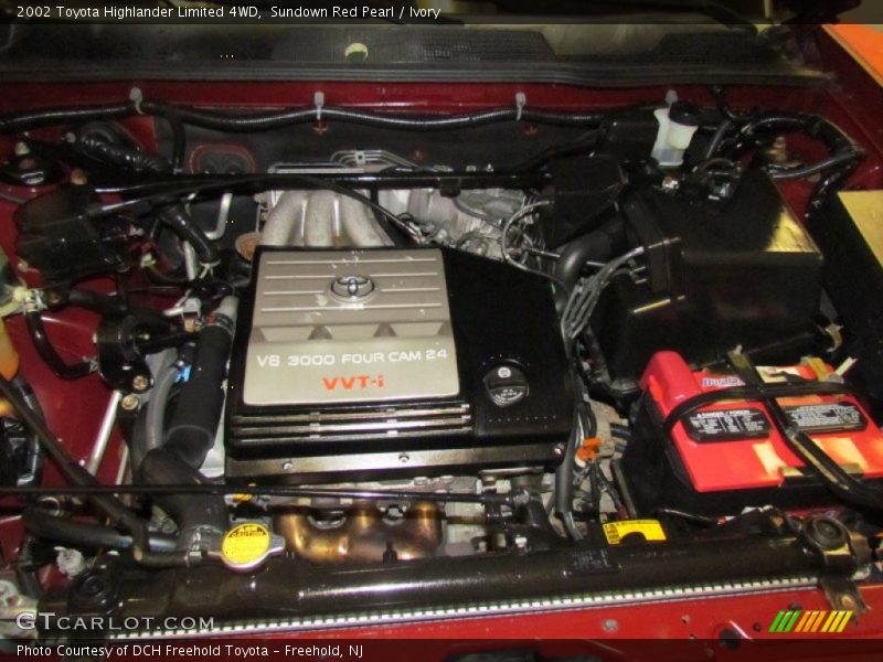 Sundown Red Pearl / Ivory 2002 Toyota Highlander Limited 4WD